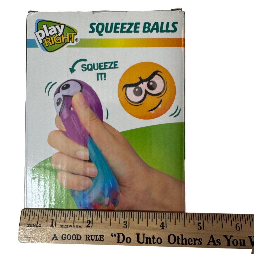 Play Right Squeeze Balls 6 Piece Set For Ages 3+ New Gift - Picture 7 of 7